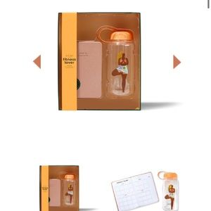 Fitness Journal and Water bottle